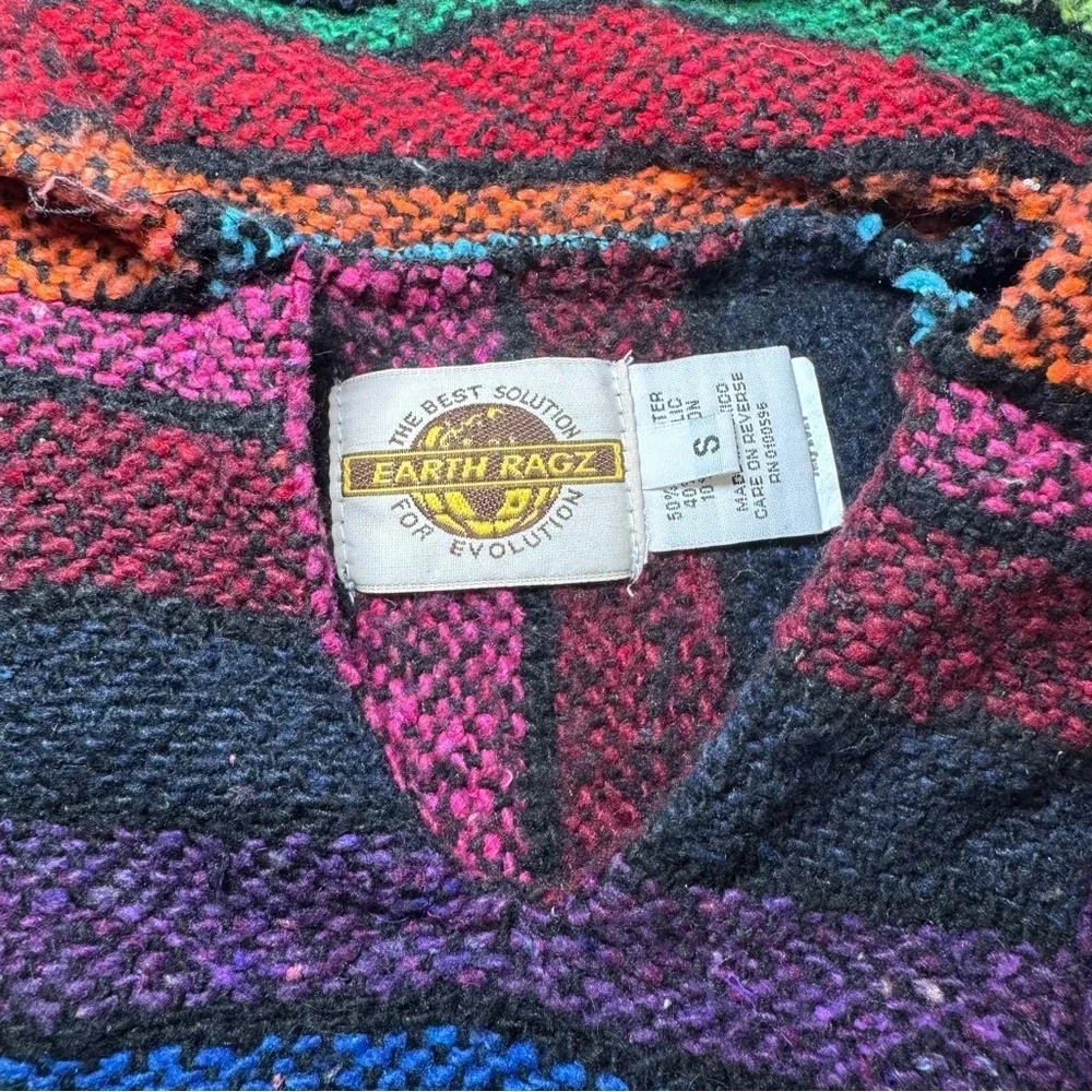 multicolored striped Mexican Baja hoodie